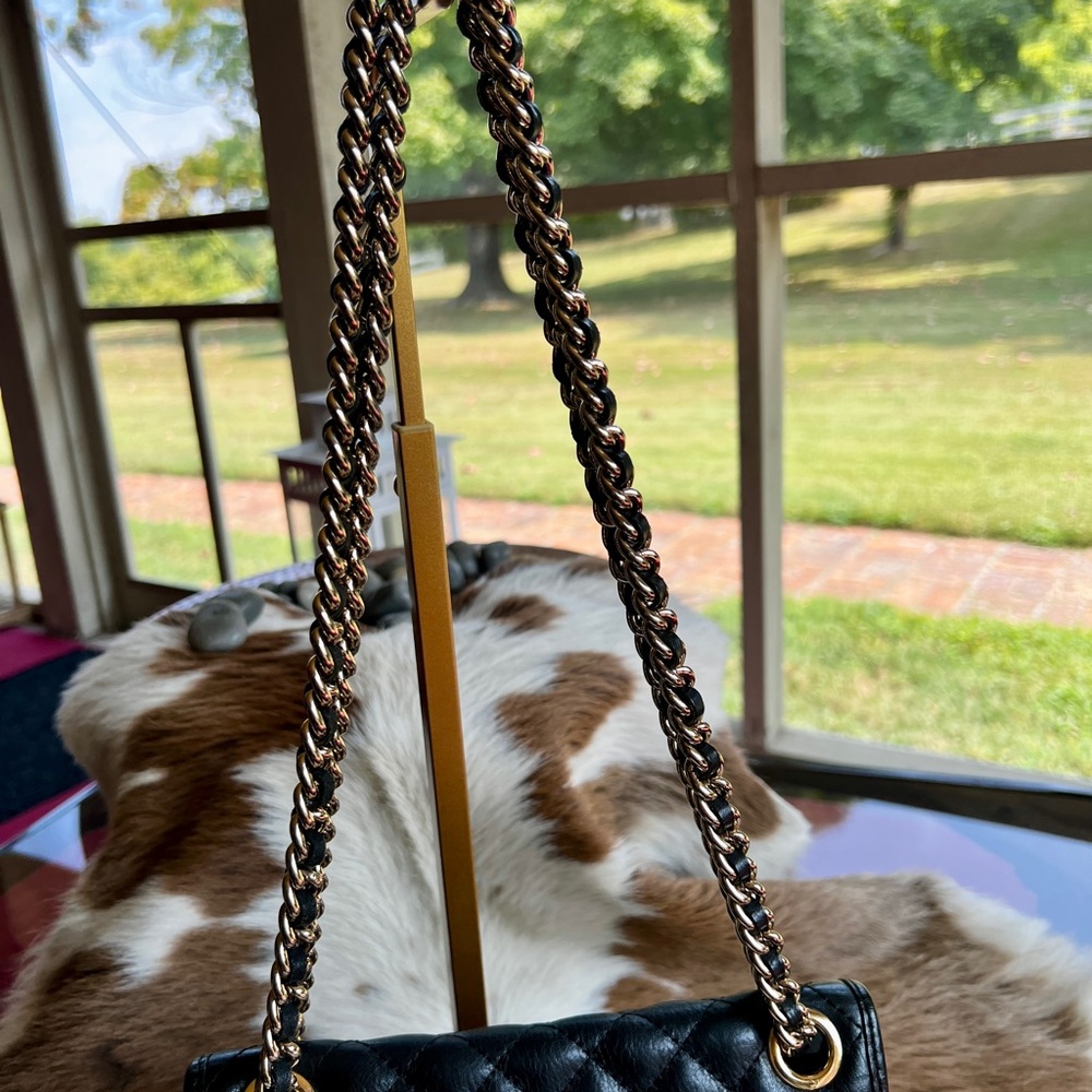 Rebecca Minkoff Black Quilted Chain Shoulder Bag - Picture 4 of 16